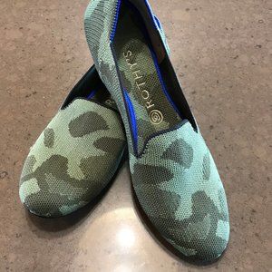 Rothy's Olive Camo Loafers - Size 9